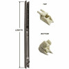 25 In. L X 9/16 In. W X 5/8 In. D Window Channel Balance 2420 With Top And Bottom End Brackets Attached (4-Pack) - 314300172
