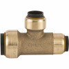 Tectite 3/4 In. X 1/2 In. X 1/2 In. Brass Push-To-Connect Reducer Tee