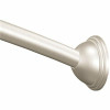 Moen 54 In. - 72 In. Adjustable Length Curved Shower Rod In Brushed Nickel