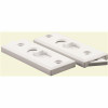 Anvil Mark H.C. 2-1/8 In. White Plastic Single Or Double Hung Window Tilt Sash Lock (2-Pack)