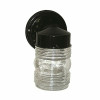Monument 1-Light Black Outdoor Wall Mount Lantern 671194