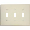 Leviton Ivory 3-Gang Toggle Wall Plate (1-Pack)