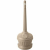 Commercial Zone Smoker'S Outpost 1.25 Gal. Beige Seated Cigarette Receptacle Outdoor Ashtray