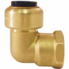 Tectite 1/2 In. Brass Push-To-Connect X 1/2 In. Female Pipe Thread 90-Degree Elbow