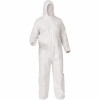 Kleenguard A35 Disposable Coveralls (38941), Liquid And Particle Protection, Hooded, White, 2Xl, 25 Garments / Case
