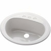 Bootz Industries Azalea Self-Rimming Oval Bathroom Sink In White