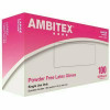 Ambitex Large Cream Latex Disposable Powder-Free Latex Gloves (10-Case/100-Pack)