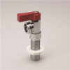 Mueller Global 1/2-In Mip X Swt Chrome-Plated Brass Red Handle Washing Machine Valve