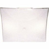 Royal Cove 11-3/4"W X 1-3/8"H Ceiling Flushmount Square Replacement Glass, White, 4 Per Box
