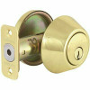 Defiant Polished Brass Single Cylinder Deadbolt With Kw1 Master Pinned Keyway