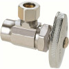 Brasscraft 1/2 In. Nominal Sweat Inlet X 3/8 In. O.D. Compression Outlet Brass Multi-Turn Angle Valve In Chrome