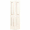 Masonite 36 In. X 80 In. Smooth 2-Panel Painted White Hollow Core Wood Bi-Fold Door