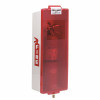 Brooks Equipment Brooks' Mark Ii Junior Series White Fire Extinguisher Cabinet With Red Cover And Lock, Small