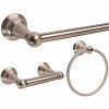 Premier Muir 3-Piece Bath Hardware Kit Includes 24 In. Towel Bar, Towel Ring And Toilet Paper Holder In Brushed Nickel