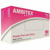 Ambitex Medium Latex Disposable Powder-Free Usda-Approved Gloves (10-Case/100-Pack)