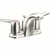 Moen Baystone 4 In. Centerset 2-Handle Bathroom Faucet With Drain Assembly In Chrome