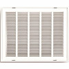 Truaire 20 In. X 20 In. White Stamped Hinged Return Air Filter Grille