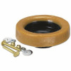 Oatey Johni-Ring 3 In. - 4 In. Jumbo Toilet Wax Ring With Plastic Horn And Extra-Long Brass Toilet Bolts