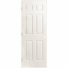 Masonite 24 In. X 80 In. 6-Panel Right-Handed Solid Core Textured Primed Composite Single Prehung Interior Door - 3569310