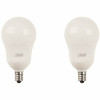 40-Watt Equivalent A15 Candelabra Dimmable Filament Cec Clear Glass Led Ceiling Fan Light Bulb, Soft White (2-Pack)