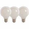 Feit Electric 60-Watt Equivalent G25 Dimmable Filament Energy Star White Glass Led Light Bulb, Daylight (3-Pack)