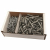 200-Pieces #8 Metal Zinc Ez Wall Anchors With Screws (100 Each Per Pack)