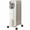 Comfort Zone 1,500-Watt White Electric Oil-Filled Radiator Space Heater With Silent Operation