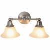 Monument 18 In. Vanity In Fixture Brushed Nickel Uses Two 60-Watt Incandescent Medium Base Lamps