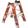 Werner 2 Ft. Fiberglass Twin Step Ladder With 300 Lbs. Load Capacity Type Ia Duty Rating