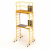 Safeclimb Baker Style 15.25 Ft. X 4.9 Ft. X 6.1 Ft. Steel Scaffold Tower Platform With Wheels, 1000 Lbs. Load Capacity