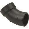 Nibco 4 In. Abs Dwv 45-Degree Spigot X Hub Street Elbow