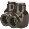 Nsi Industries 3/0-6 Awg Insulated Tap Connector, Black