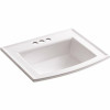 Kohler Archer Drop-In Vitreous China Bathroom Sink With Overflow Drain In White