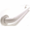 Wingits Premium 12 In. X 1.5 In. Polyester Painted Stainless Steel Grab Bar In White (15 In. Overall Length)