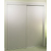 Home Decor Innovations 100 Series Whitewood Vinyl Panel Bypass Door, White, 60X80 In.