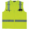Erb S414 X-Large Hi Viz Lime Poly Oxford Multi-Pocket Surveyor Vest