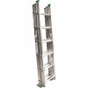 Werner 16 Ft. Aluminum 3 Section Compact Extension Ladder With 225 Lbs. Load Capacity Type Ii Duty Rating