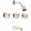 Gerber Plumbing Classics 3-Handle Wall Hung 1-Spray Tub And Shower Faucet In Chrome (Valve Included)