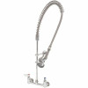 T&S Commercial 2-Handle Pull-Down Sprayer Kitchen Faucet With Lever Handles In Polished Chrome