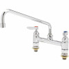T&S Commercial 2-Handle Kitchen Faucet With Lever Handles In Polished Chrome Finish