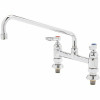 T&S Commercial 2-Handle Kitchen Faucet With Lever Handles And In Polished Chrome Finish