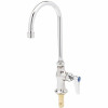 T&S Commercial Single-Handle Kitchen Faucet With Swivel/Rigid Gooseneck In Polished Chrome