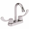 Gerber Classics 4 In. Centerset Two-Handle Bar Faucet With Wrist Blade Handles In Chrome