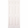 Masonite 32 In. X 80 In. Molded Textured 6-Panel White Hollow Core Composite Interior Closet Bi-Fold Door