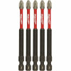 Milwaukee Shockwave Impact Duty 3-1/2 In. Phillips #2 Alloy Steel Screw Driver Bit (5-Pack)