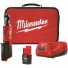 Milwaukee M12 12-Volt Lithium-Ion Cordless 3/8 In. Ratchet Kit With One 1.5 Ah Battery, Charger And Tool Bag