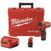 M12 Fuel 12-Volt Lithium-Ion Brushless Cordless 1/4 In. Hex Impact Driver Kit W/Two 2.0Ah Batteries, Charger&Hard Case