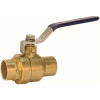 Nibco 1/2 In. Brass Lead-Free Solder Two-Piece Full Port Ball Valve