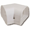 Rectorseal 3-1/2 In. 45-Degree Flat Elbow In White (6 Per Carton)