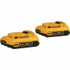 Dewalt 20-Volt Max Compact Lithium-Ion 2.0Ah Battery Pack (2-Pack)